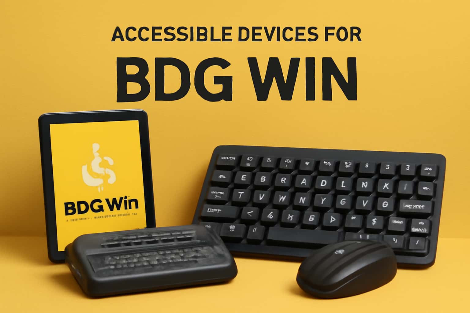 An informative scene depicting accessible devices linked to BDG Win.