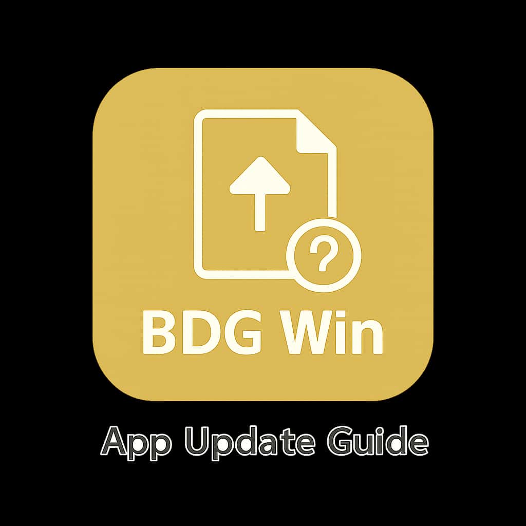 Icon representing the BDG Win App Update Guide.