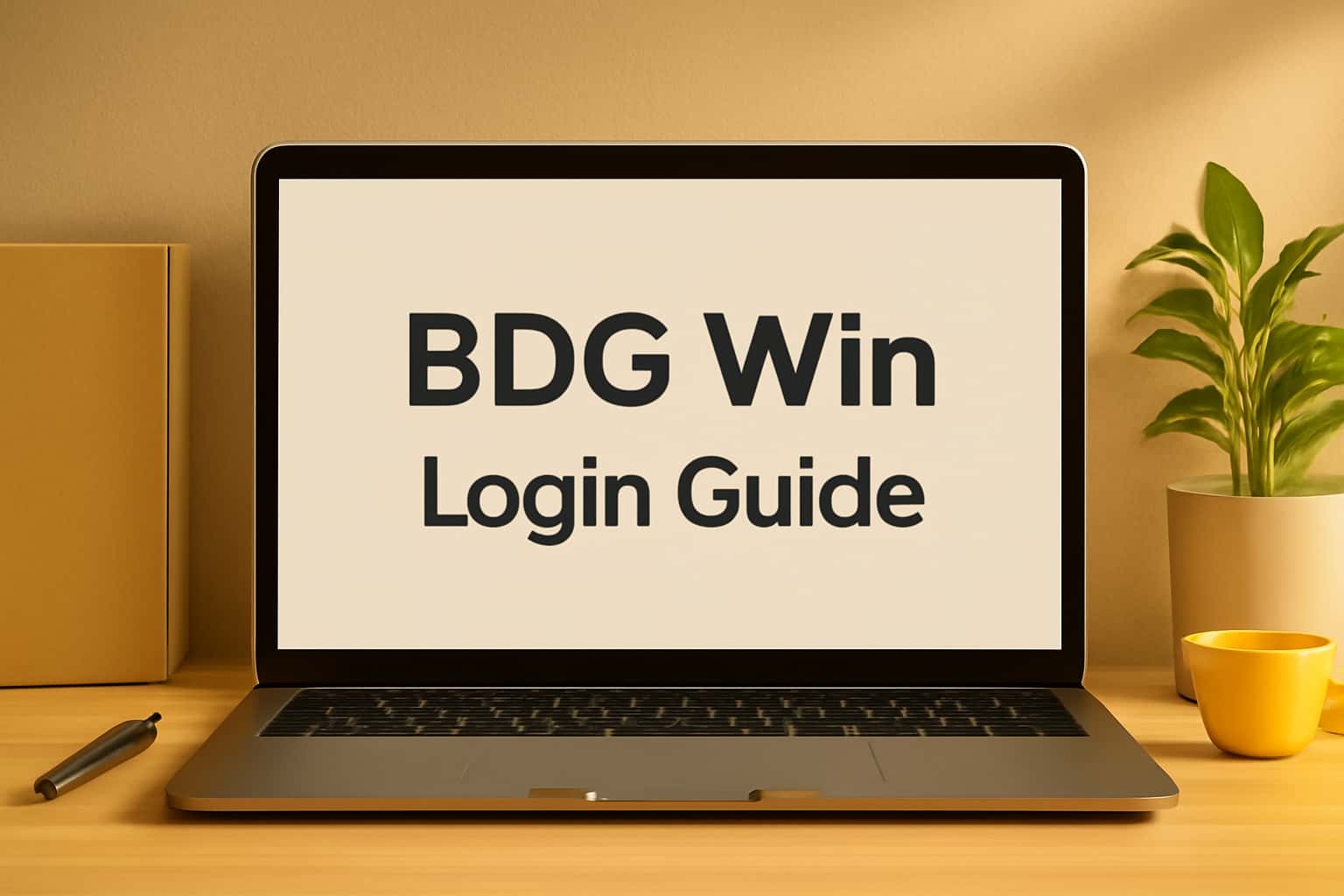 Informational scene depicting the BDG Win Login Guide.