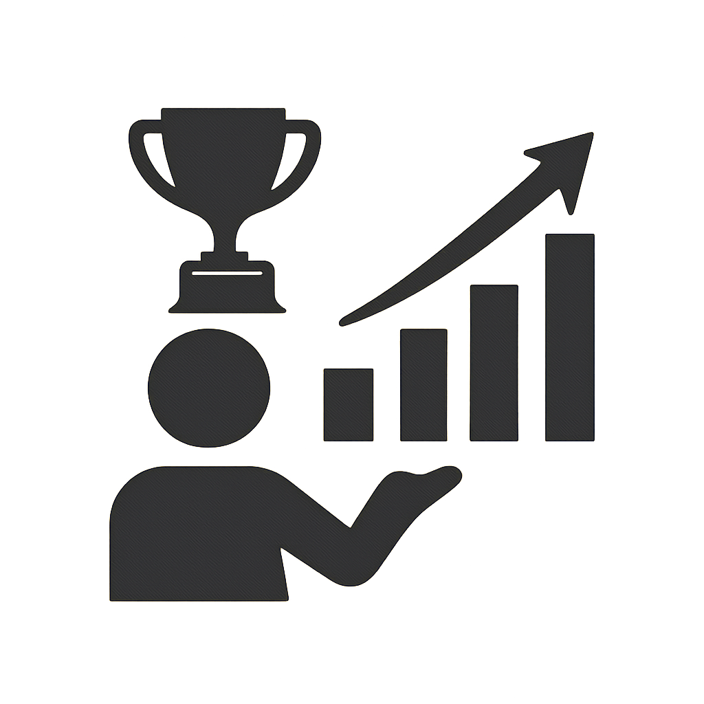 An icon representing BDG Win Notices in a professional design.