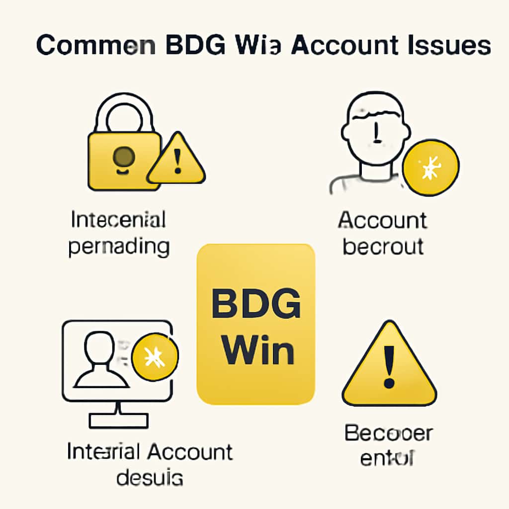 An educational diagram for understanding BDG Win account issues.