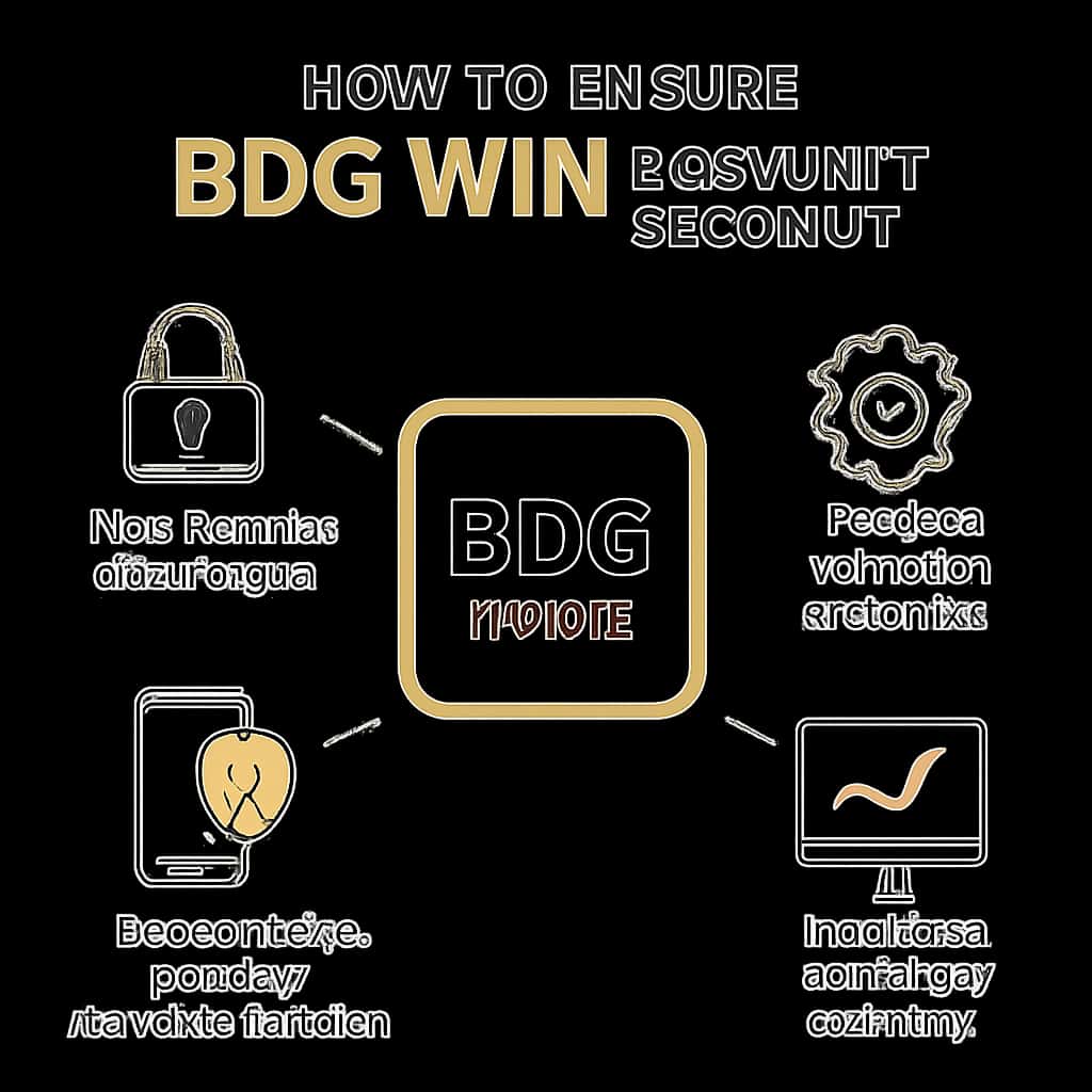 Diagram illustrating methods for ensuring BDG Win account security.