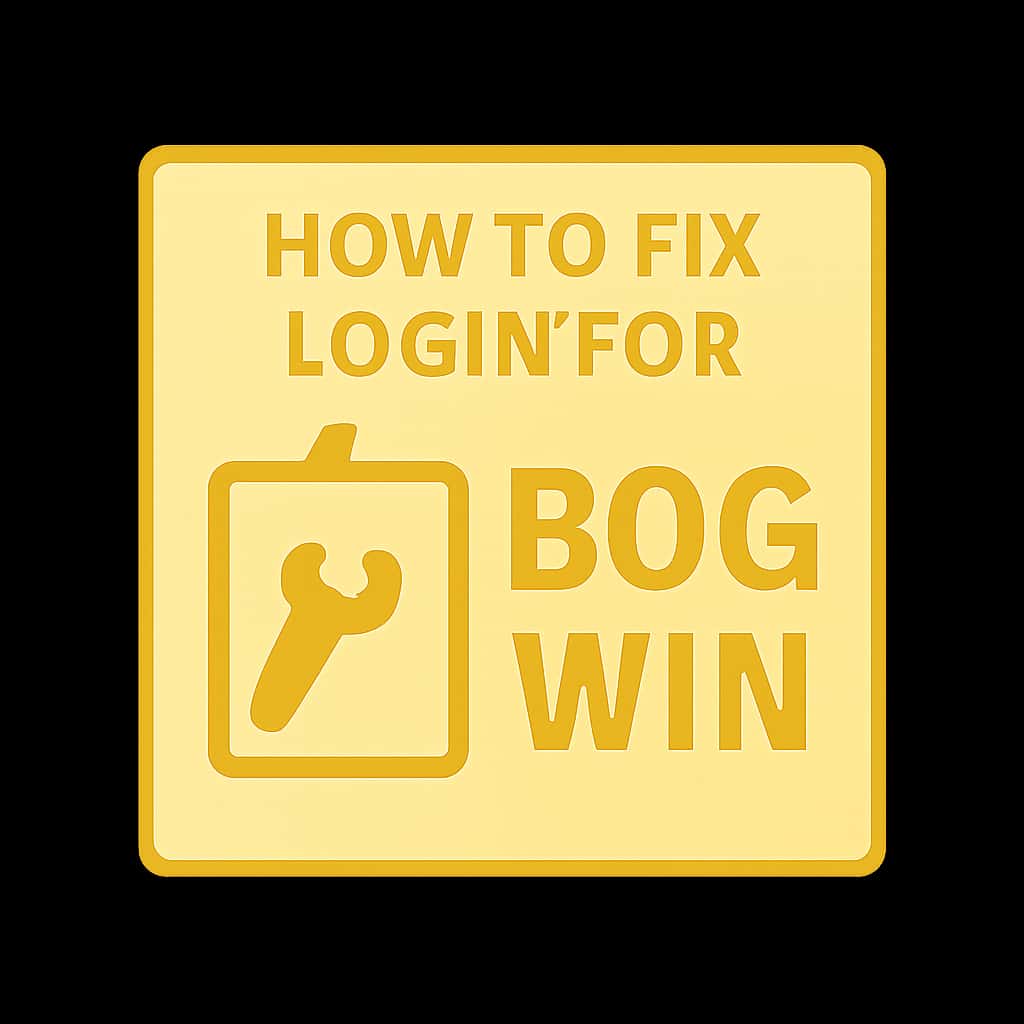 An icon representing guidance for BDG Win login issues.