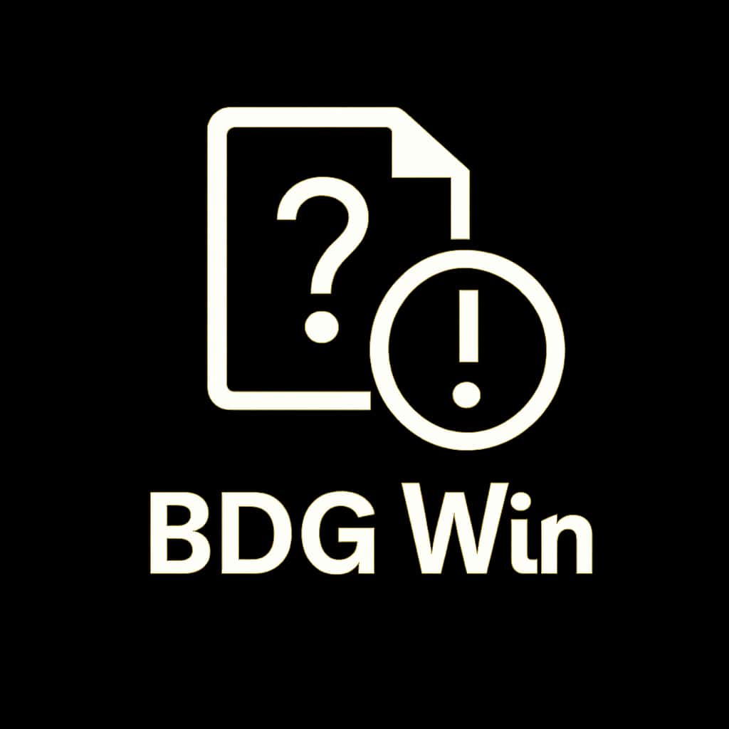 An icon representing BDG Win Notices in a professional design.
