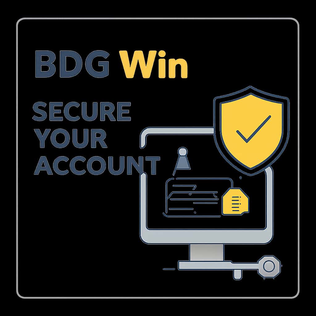 An educational diagram illustrating best practices for BDG Win account security.