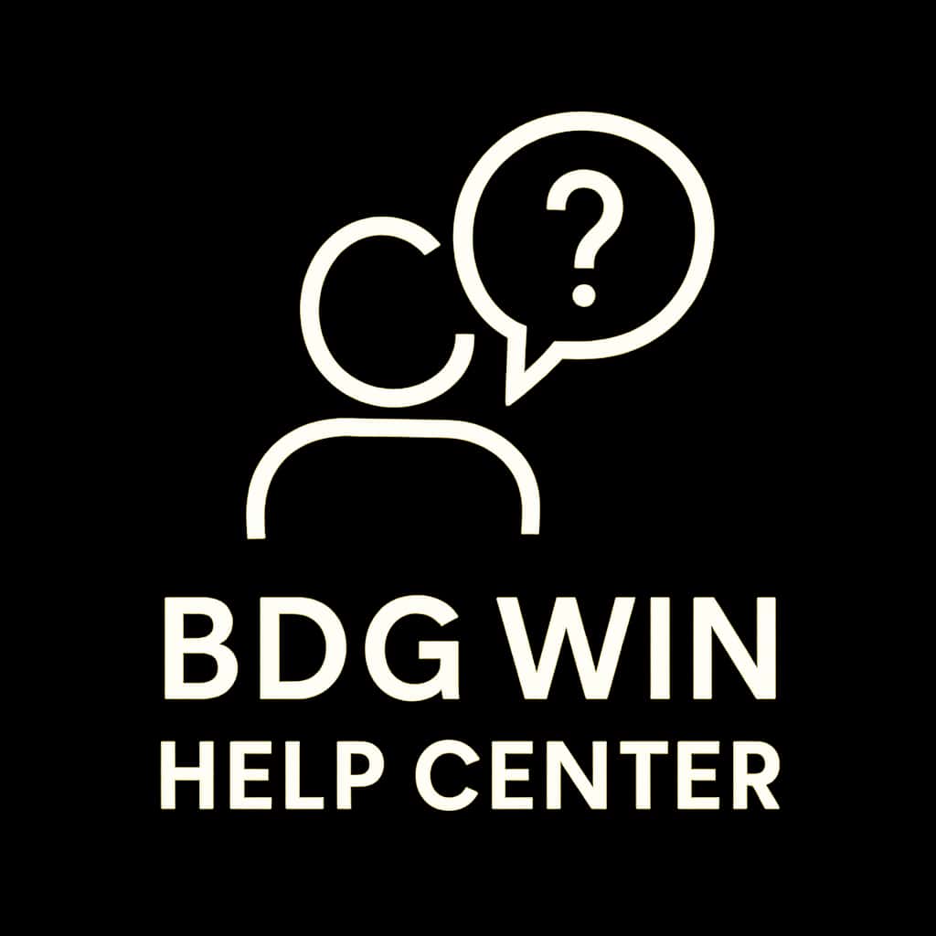 Icon representing BDG Win Help Center.